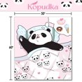 thumbnail image 2 of Panda Throw Blanket Cute Panda Blankets Panda Gifts for Girls/Kids Warm Cozy Fluffy Soft Flannel Fleece Blanket for Sofa Bed Couch Travel Blanket Birthday 50"x60", 2 of 6