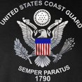 thumbnail image 3 of CafePress - USCG Flag Emblem Long Sleeve Dark T Shirt - Long Sleeve Dark T-Shirt, 3 of 4