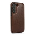 thumbnail image 6 of Compatible with Galaxy S21 Case Wallet with Card Holder,Embossed Butterfly Pattern PU Leather Double Magnetic Buttons Flip Shockproof Protective Cover for Samsung Galaxy S21, Brown, 6 of 9