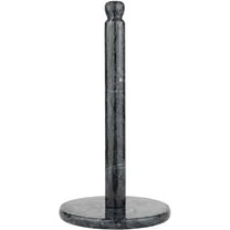 Homeries Black Marble Paper Towel Holder – Deluxe Upright Towel Dispenser for Kitchen Countertop, Cabinet & Bathrooms – Non Steel & Non Plastic Design – Heavy Duty, Solid Standup Paper Towel Holders