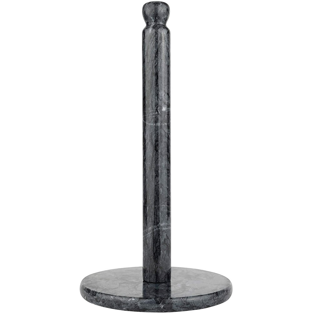 Homeries Black Marble Paper Towel Holder Deluxe Upright Towel