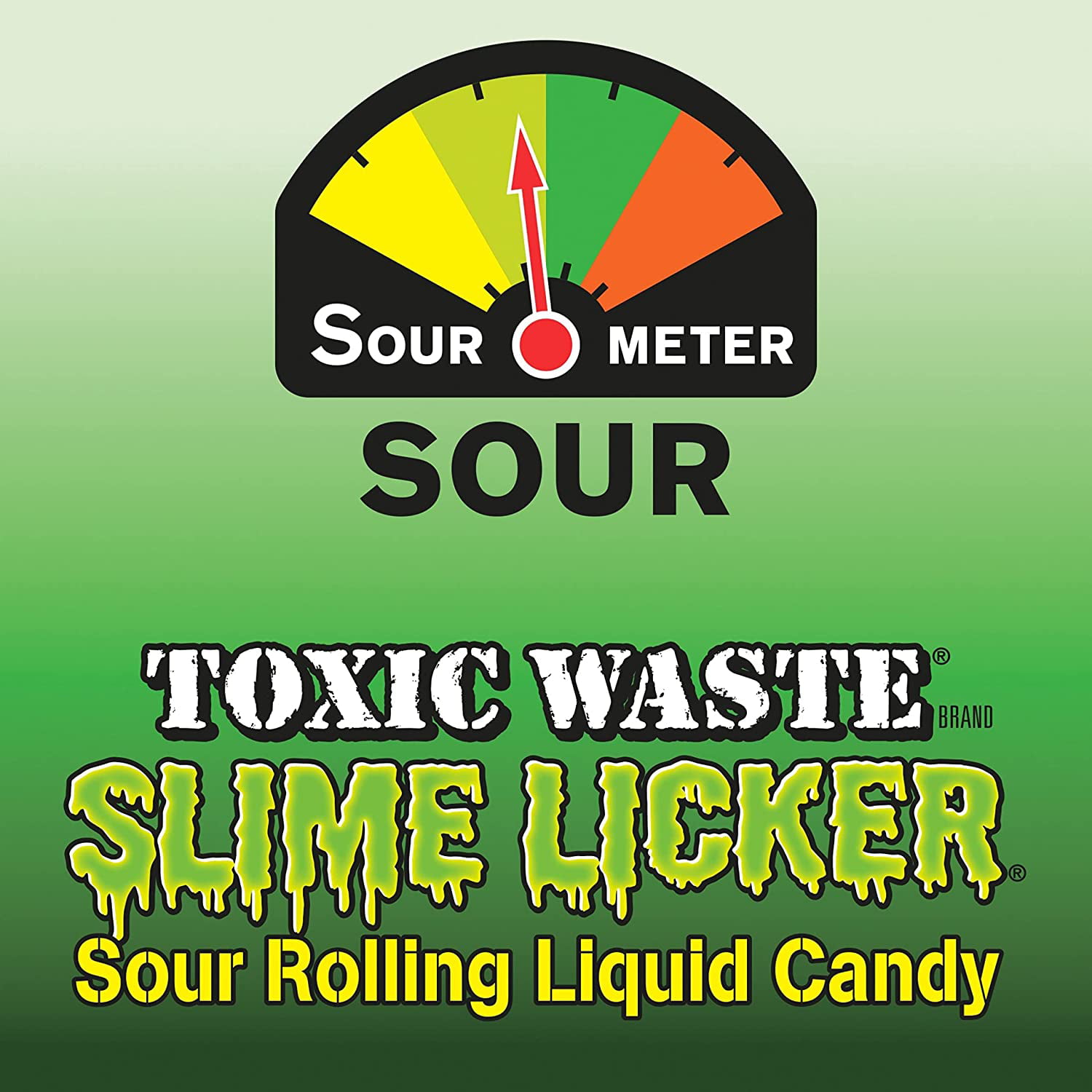  Toxic Waste Slime Licker Squeeze Sour Candy  12 Count Display  with Blue Razz, Cherry, and Green Apple Flavors : Grocery & Gourmet Food
