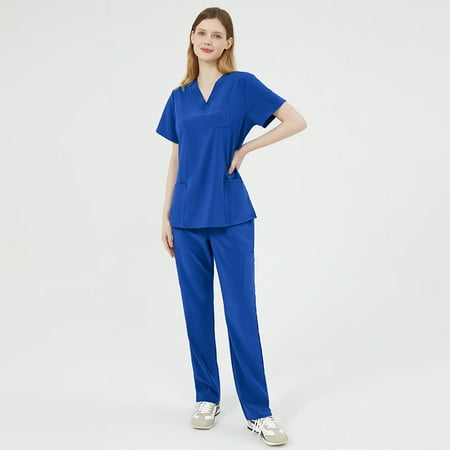 

Steven & Mom Women Classic Stretchy Nurse Uniform Scrub Cargo Pant