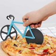 thumbnail image 2 of Bicycle Pizza Cutter, Dual Wheels with Non-Stick Stainless Steel Super Sharp Blades, 2 of 5