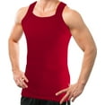 thumbnail image 3 of Different Touch 2 Pack Assorted Colors G-unit Tank Tops Square Cut Muscle Rib for Men, 3 of 4
