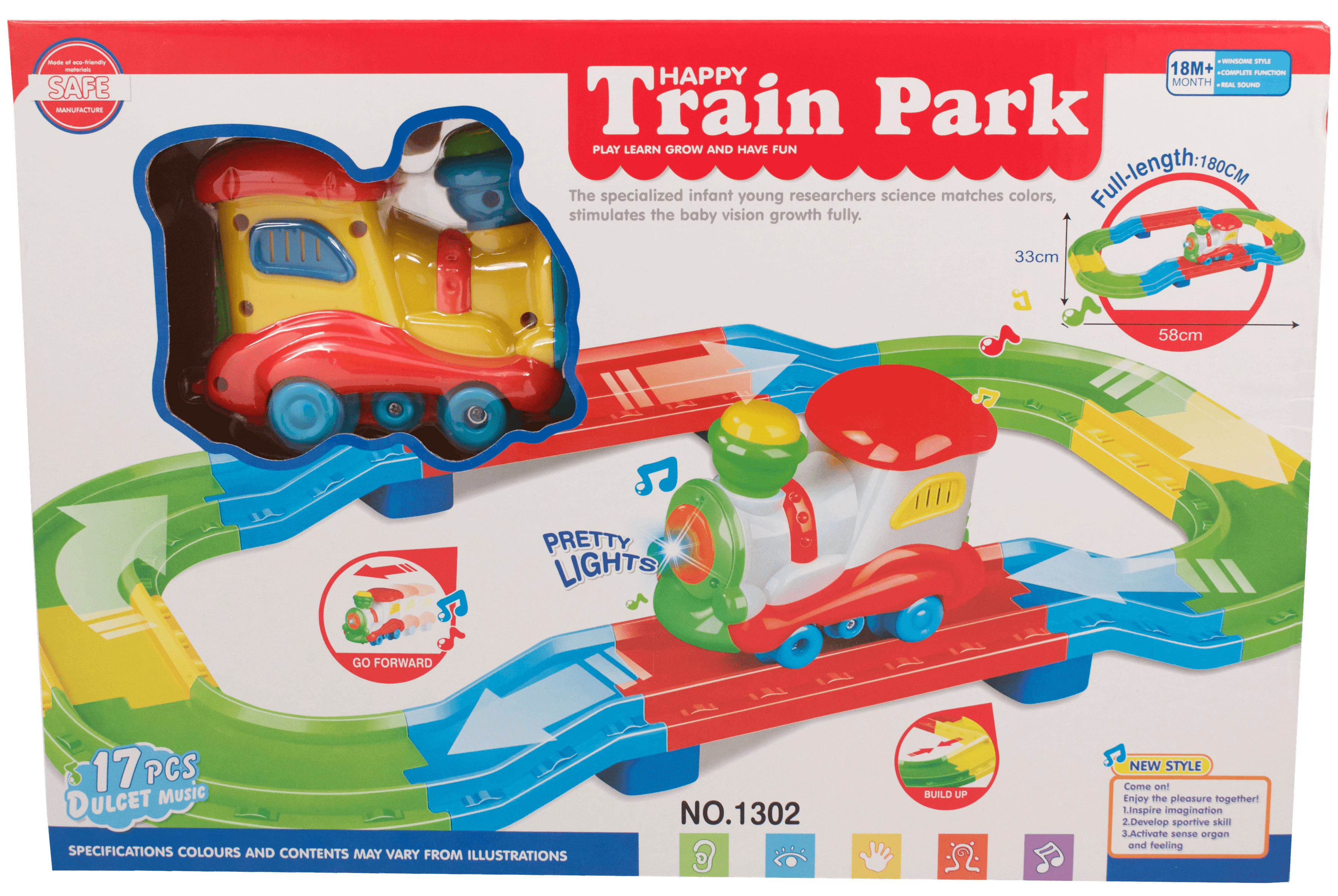 kid connection preschool train play set