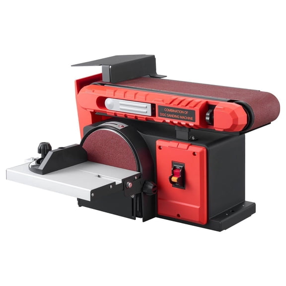 6 Inch Disc Sander 4 Inch x 36 Inch Belt Sander 400W Professional Belt Disc Sander Combo with 0-45 Degree Adjustable Worktable and Dust Port for Woodworking Knife Sharpening DIY Crafts
