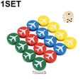 thumbnail image 2 of Slccxzc 16 Pcs Flying Chess Pieces Classic Board Game Chess Pieces With Game Dice Flying Chess Game Pieces Set Board Game Accessories, 2 of 7