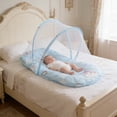 thumbnail image 4 of EGNMCR Pillow Case Small Mosquito Net Foldable No Installation Required Includes Padding And Pillow. Polyester mos quito net, 4 of 6