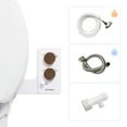 thumbnail image 1 of TUSHY Spa Self-Cleaning Warm Water Bidet Attachment, Adjustable Nozzle Angle, Pressure Control, Easy DIY Home Install, Requires Sink Access for Temperature Control, White/Bronze, 1 of 11