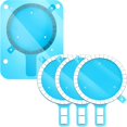 thumbnail image 1 of wonima11 Flutesan 3 Pieces Magnet Sticker Circle Magnetic Ring Sticker Wireless Charging Phone Case Compatible with iPhone 12 Pro Max 12 Mini 11 Xs Xr 8 Mobile Phone Case, 1 of 1