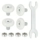 thumbnail image 1 of Ruedas de rodillos para cajones Uxcell con posicionamiento deslizante y llave de tornillo 0.75", 1 of 6