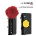 thumbnail image 4 of Mistaha Plush Windscreen for Lavalier Microphone - Burgundy Red, Windproof Cover in Velvet Fabric, 4 of 6