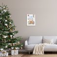 thumbnail image 2 of Warm Winter Fireplace Christmas Holly Motif Sentiment Inspirational Painting Framed Art Print Wall Art, 2 of 7