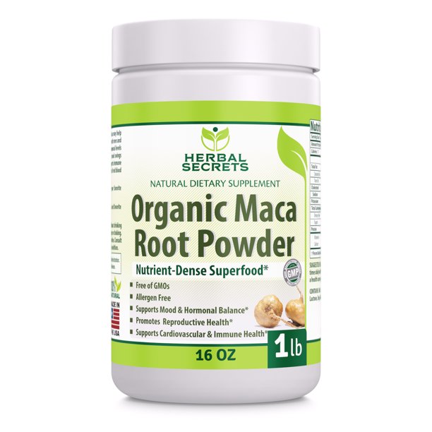 Herbal Secrets Organic Maca Root Powder 16 Oz
