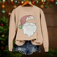 thumbnail image 2 of Daznico Décorations de Noël, Chandail en Molleton à Manches Longues Col Rond pour Femmes, Haut de Mode Confortable, Tenue Athlétique Décontractée, Vêtements Festifs de Vacances, 2 of 3