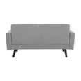 thumbnail image 6 of Blake Upholstered Loveseat with Track Arms Sharkskin and Dark Brown, 6 of 7
