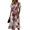 White, variant on Women's V Neck Short Sleeve Halloween Print Casual Dress A Line Midi Dress with Waist Definition for Everyday Wear Seasonal Outfit Black L