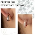 thumbnail image 6 of Gold Hoop Earrings For Women,14k gold Plated earrings for women trendy small lightweight chunky gold/silver hoops earrings set for women dainty waterproof gold/silver earrings pack for women, 6 of 6