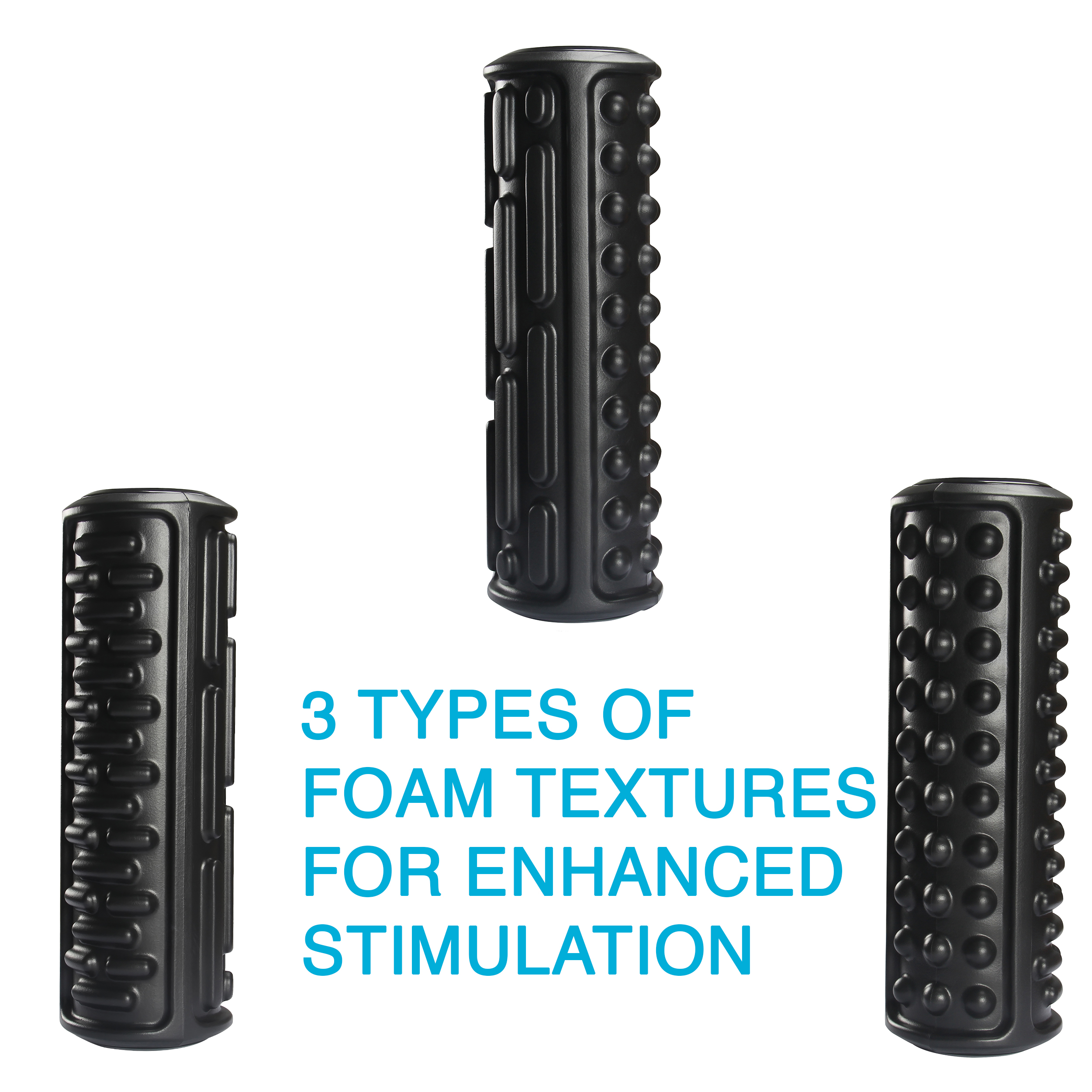 Aurora Black Vibrating Roller Massager