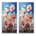 thumbnail image 2 of Designart "Meadow Cosmos Euphony" Meadow Framed Wall Art Set Of 2 - Multi-Color Landscapes Framed Canvas Set For Living Room Decor, 2 of 7