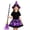 E-Multicolour, variant on Witch Kids Tutu Skirt Hats Witch Set Halloween Dress Party Girls Size 3-14 Years