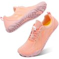 thumbnail image 3 of Zapatillas de senderismo L-RUN para mujer y hombre, color rosa y negro (EU42/US11), 3 of 6