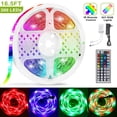 thumbnail image 2 of 8PCS 5M/16.5ft 300 LEDs Strip Lights TeqHome Color Changing RGB Lights44-Key IR Remote Control Cuttable & Dimmable IP65 Waterproof for Home Christmas Party Decoration, 2 of 12