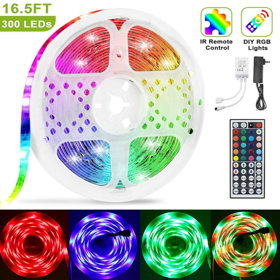 Imountek Flexible/Waterproof LED Light Strip - 16.4' Electric with Remote