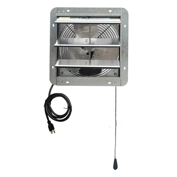 iLiving ILG8SF12V-T 12 Inch 3 Speed Attic Garage Ventilation Shutter Exhaust Fan