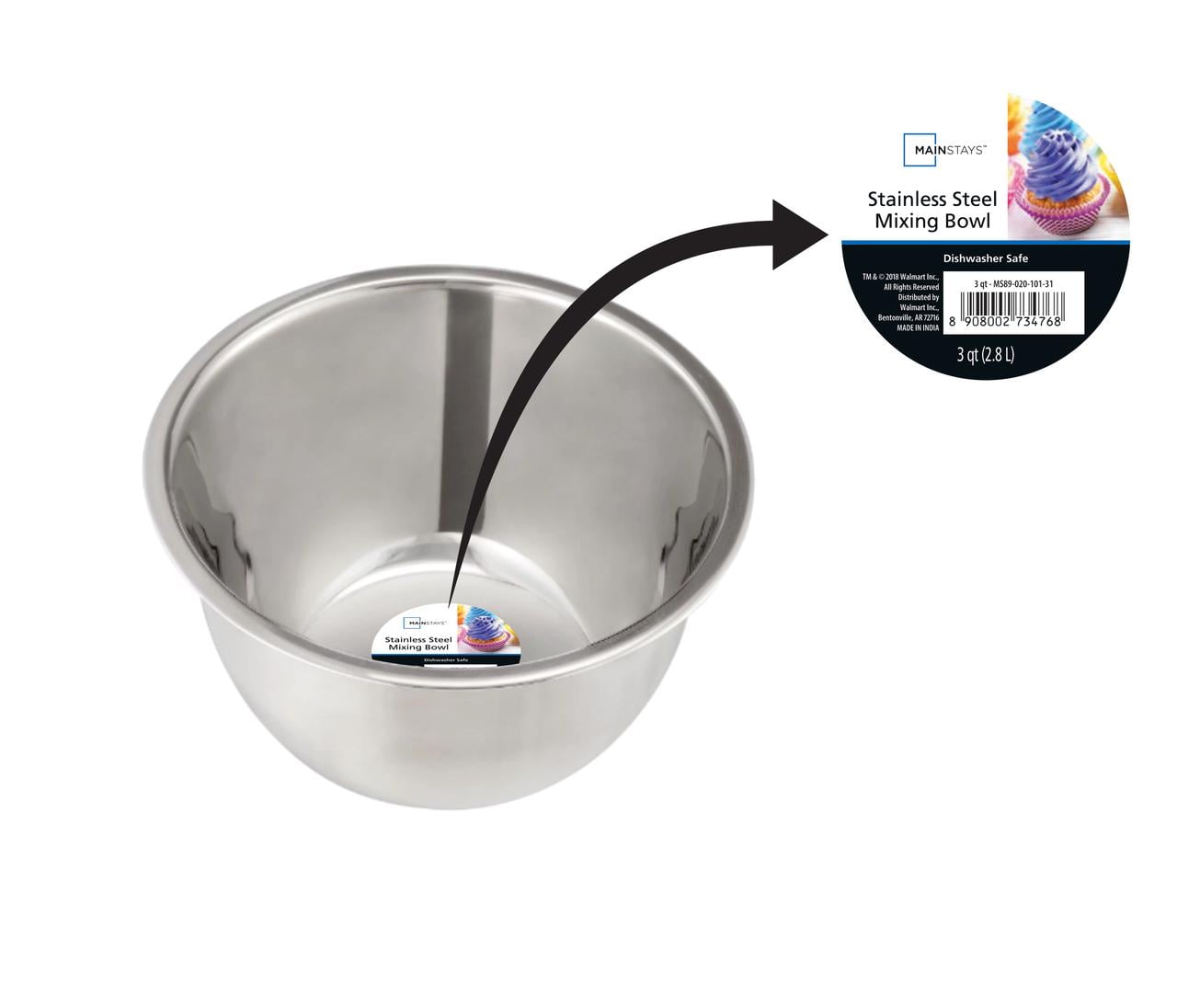 Stainless Steel 3-Quart Bowl + Reviews