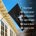 thumbnail image 2 of US Space Forcce Outdoor Flag (3x5ft) by DreamController - Durable, Fade-Resistant Polyester, Double-Stitched, Brass Grommets - HD Printed U.S. Military Branches Flag - Made in USA, 2 of 6