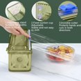 thumbnail image 3 of Clear Cling Film Dispenser and Cutter, Foil and Plastic Wrap Dispenser for Kitchen Storage, Aluminum Foil Wrap Storage Organizer with Suction Cups (Light Green), 3 of 7