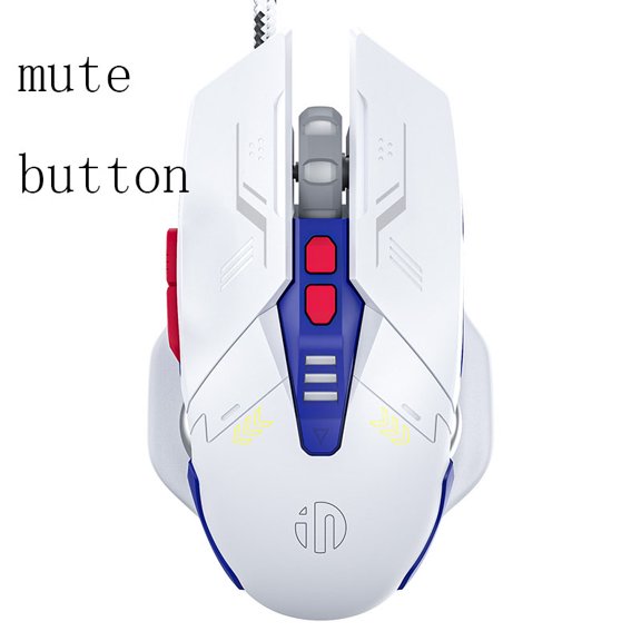 INPHIC W9 Wired Gaming Mouse 4-speed Adjustable DPI Light-tune Mouse Gaming Macro Colorful Breathing Light Effect Ergonomic