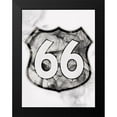 thumbnail image 2 of OnRei 19x24 Black Modern Framed Museum Art Print Titled - Smoke 66, 2 of 5