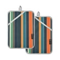 thumbnail image 7 of Yayeee Pot Holders Kitchen Heat Resistant with Pocket 7"x9.8" Cotton Oven Cooking Hot Pads, Navy Blue Stripes, 7 of 7