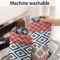 thumbnail image 5 of Multicolor Geometric Boho Pattern Bathroom Rugs Mat,Non Slip Microfiber Bathroom Rug,Rubber Backing,Soft Bathroom Mats for Bathroom Floor,Tub and Shower,17x27in(43x68cm), 5 of 5