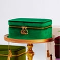thumbnail image 5 of Double Layer Jewelry Box for Ladies,Gifts for Women, Luxury Elegant Anti-Tarnish Jewelry Case for Rings Bracelets Necklace Earrings, Necklace organizer with Ring holder, Green, 5 of 7