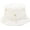 Daisy White/Plain White, variant on Reversible Embroidered Daisy Bucket Hat Packable Beach Sun Hat for Women Men