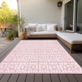thumbnail image 6 of Addison Rugs Chantille Indoor/Outdoor Transitional Geometric Pink Washable Rectangle Rug, 5' x 7'6", 6 of 6
