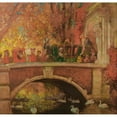 thumbnail image 3 of Gaston La Touche 12x12 Black Modern Framed Museum Art Print Titled - The Return of the Princess, 3 of 5