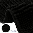 thumbnail image 7 of Subrtex Chenille Bathroom Rugs Soft Non-Slip Super Water Absorbing Shower Mats, 20"x32", Black, 7 of 7
