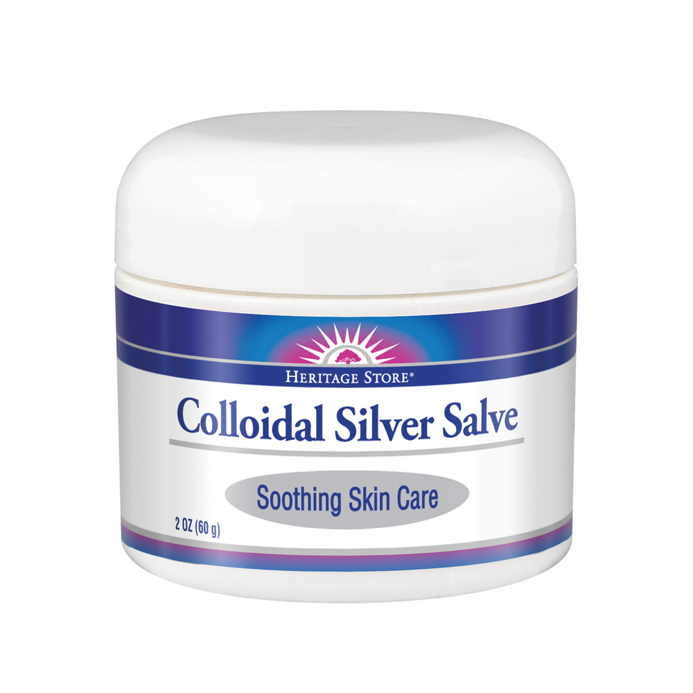 Heritage Store Body Gel Salve, Colloidal Silver, 2 Ounce