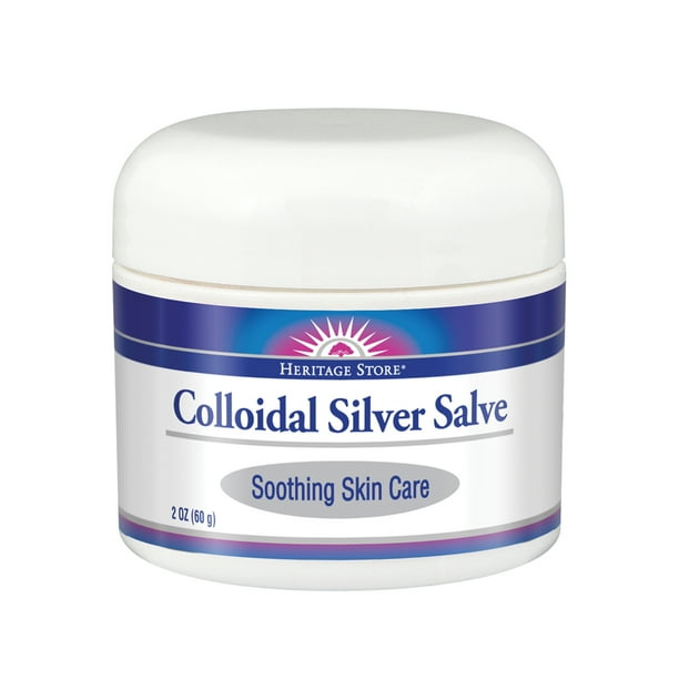Heritage Store Body Gel Salve, Colloidal Silver, 2 Ounce
