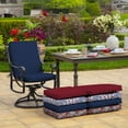 thumbnail image 5 of ARDEN 2-Pack Outdoor Patio Dining Chair Cushion, 20x44, Rain-Proof Seat Pad, Fade-Resistant Outdoor Cushion Sapphire Blue Leala, 5 of 11