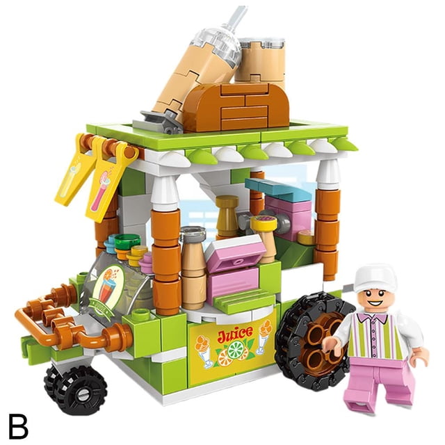 Street View Snack Street Music Compatible Small Particle High Building Blocks Boxed Children'S Educational Aerospace Assembly Toys For Boys And Girls
