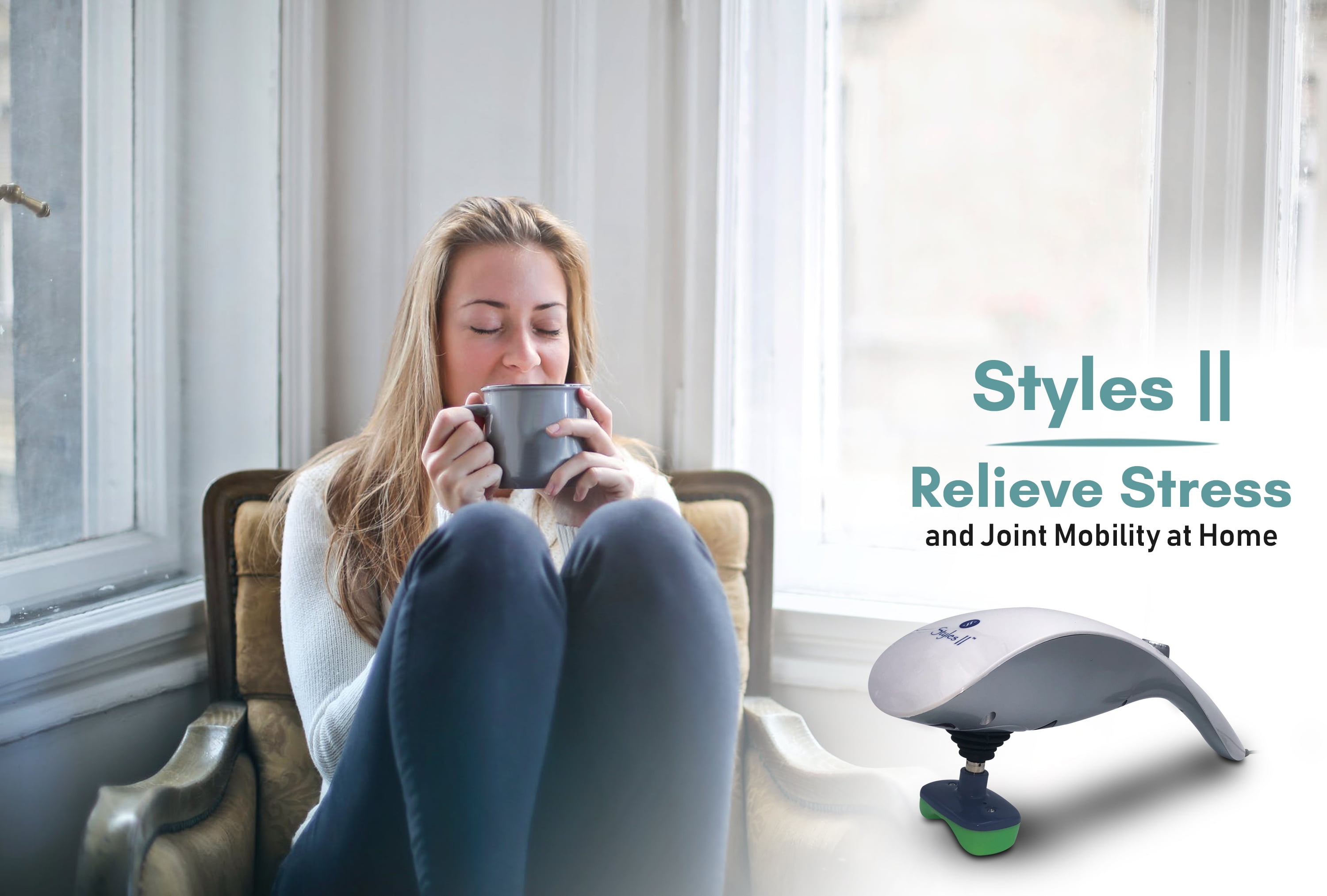 Styles II Infrared Percussion 11-in-1 Body Massager - Great At-Home Spa Machine for Neck, Back, Shoulder, Waist, Feet - Suitable for All, Comes with 11 Pcs Massage Head Attachments