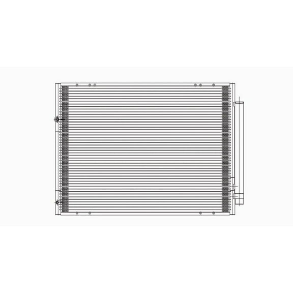 A/C Condenser Fits select: 2004-2010 TOYOTA SIENNA