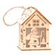 thumbnail image 5 of Big old man Casa de madera de 3/5 pulgadas, decoración de escritorio hecha a mano, suministro para Festival de Papá Noel/muñeco de nieve/renos, 5 of 5