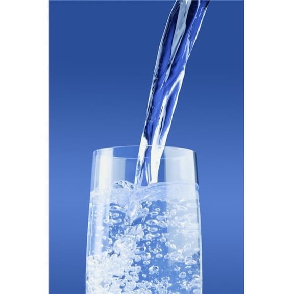 Water Being Poured into A Glass Poster Print by Don Hammond, 22 x 34 - Large